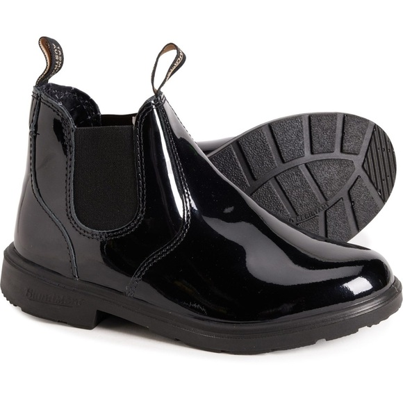 Blundstone Kid's 2255 Patent Leather Boots - Size AUS 3/US 4 - Black - NWB - Picture 1 of 16